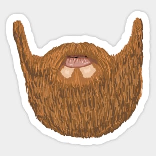 No need to grow a Beard mask! Sticker